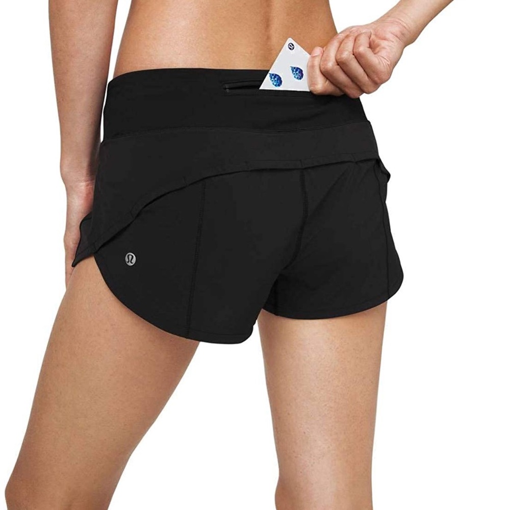 Lulu Lemon black speed up short 2.5”